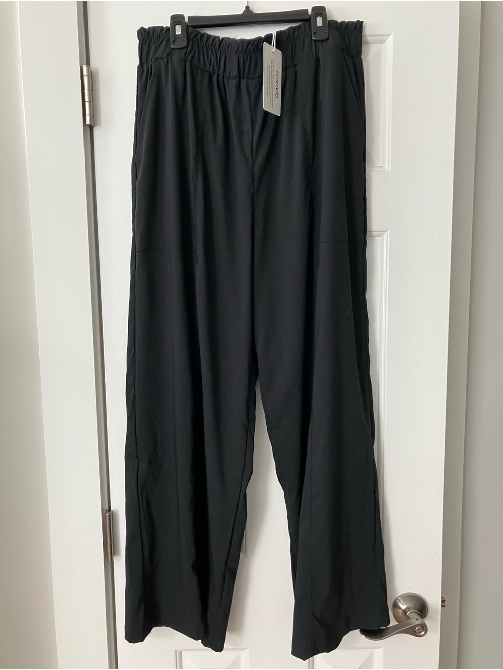 Wide Leg Black Women's Pants - Lightweight Comfort